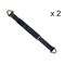 Tie 4 Safe 2" x 24" Axle Straps w/ Sleeve & D Rings, WLL: 3, 333 lbs., PK2 RT41A-24M18-BLK-C-2 - alternate 1
